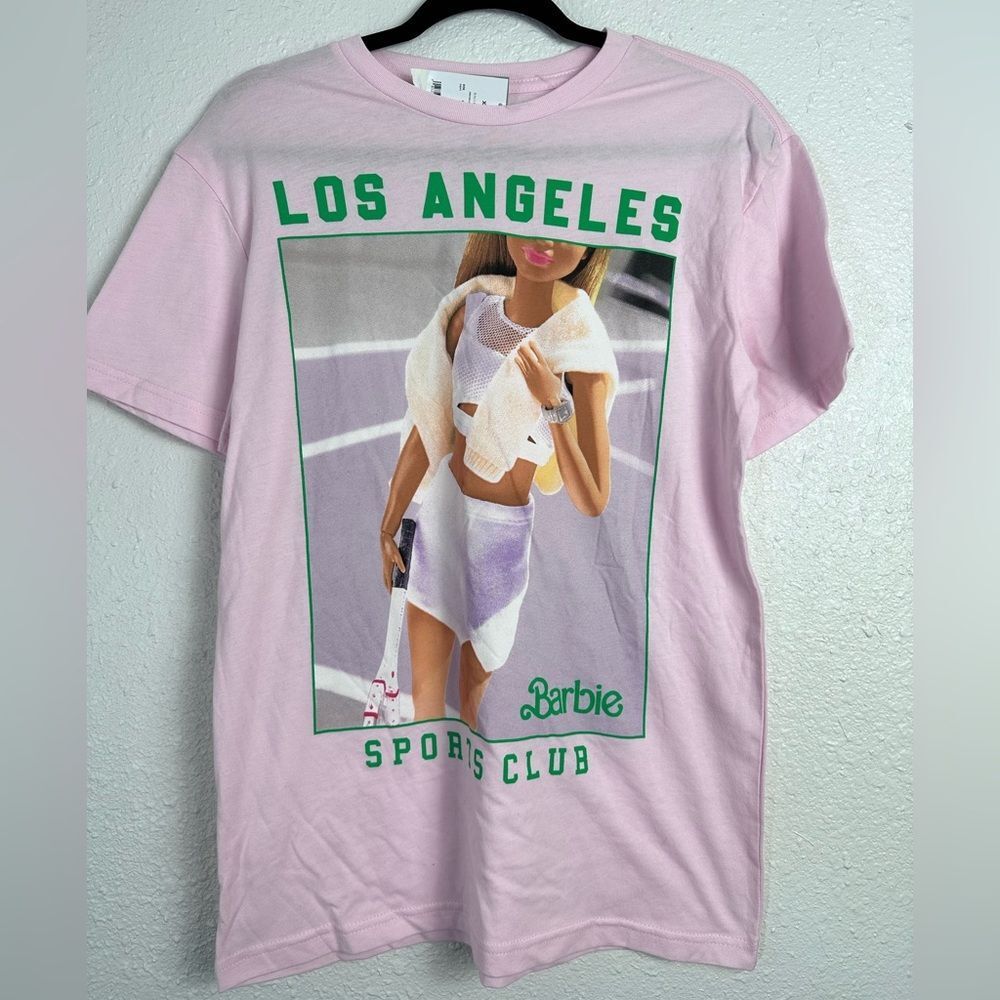 Pink Barbie Los‎ Angeles Sports Club T-Shirt Size XS